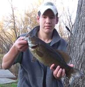 Photo of Bass Caught by Ryan  with Mepps Black Fury in Minnesota