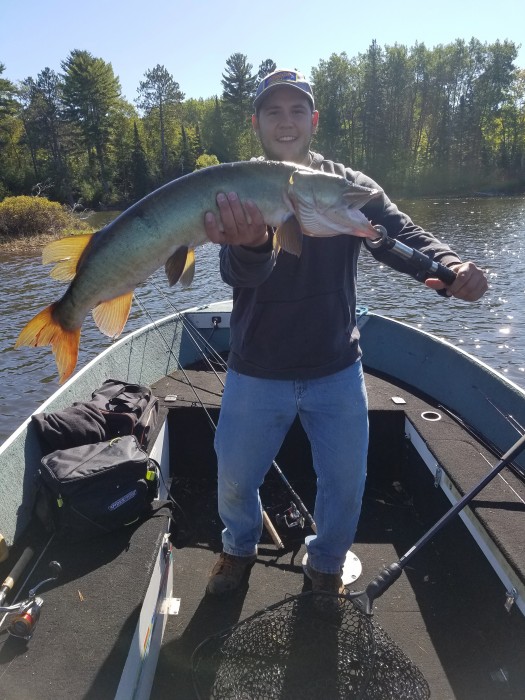 Photo of Musky Caught by Titus with Mepps Aglia Tandem in Wisconsin