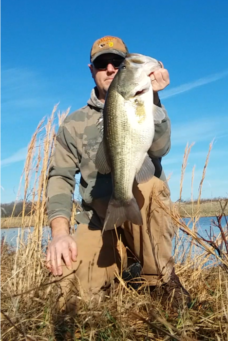 Photo of Bass Caught by Luke with Mepps Aglia & Dressed Aglia in Illinois