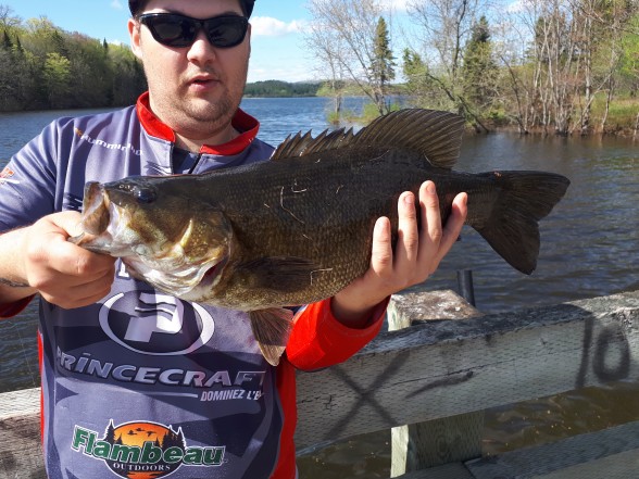Photo of Bass Caught by Kevin with Mepps Aglia Tandem in Quebec
