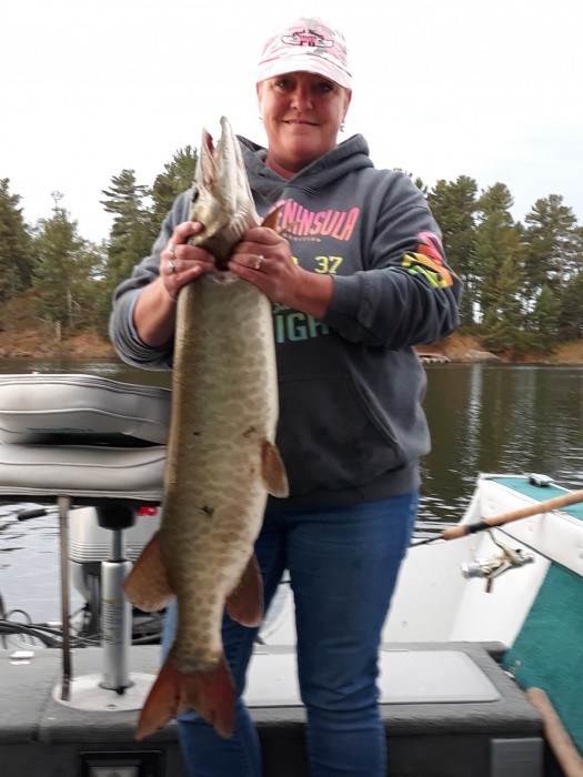 Photo of Musky Caught by Jennifer with Mepps  in Ontario