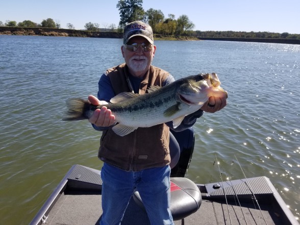 Photo of Bass Caught by Steve with Mepps Aglia & Dressed Aglia in Arkansas