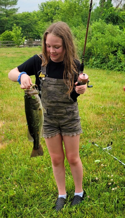 Photo of Bass Caught by Keira with Mepps Comet Mino in Illinois