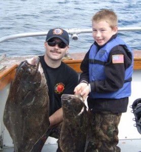 Photo of Halibut Caught by Lewis with Mepps Syclops in United States