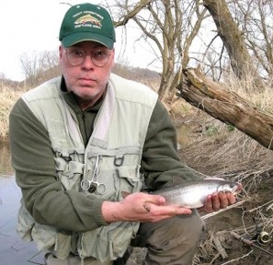 Photo of Trout Caught by Len with Mepps Thunder Bug in Wisconsin