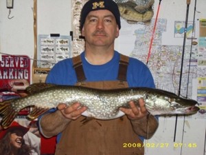 Photo of Pike Caught by Brian with Mepps Little Wolf in Michigan