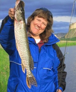 Photo of Pike Caught by Wendy with Mepps Thunder Bug in Montana