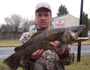 Photo of Trout Caught by Greg with Mepps Aglia Long in New York