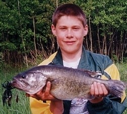 Photo of Bass Caught by Derrick with Mepps  in Wisconsin