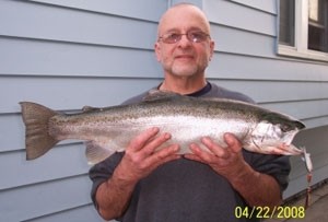 Photo of Steelhead Caught by Charles with Mepps Comet Mino in New York