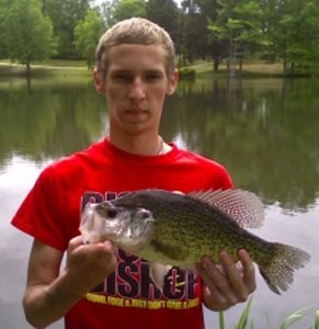 Photo of Crappie Caught by Hunter with Mepps Black Fury in Mississippi
