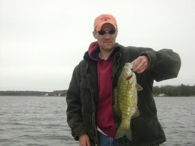 Photo of Bass Caught by Chad with Mepps Black Fury in Michigan