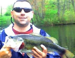 Photo of Bass Caught by Richard with Mepps Black Fury in Rhode Island