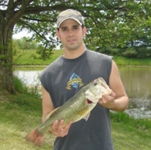 Photo of Bass Caught by Heath  with Mepps Aglia & Dressed Aglia in Indiana