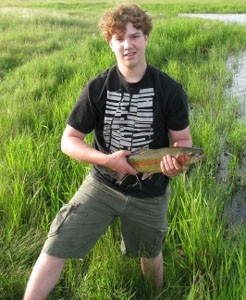 Photo of Trout Caught by Colton with Mepps  in Alberta