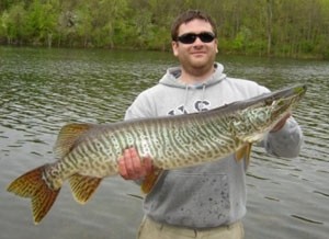 Photo of Musky Caught by Anthony with Mepps Magnum Musky Killer in New York