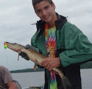 Photo of Pike Caught by David with Mepps Aglia & Dressed Aglia in Quebec