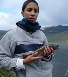 Photo of Trout Caught by Carlos with Mepps  in Colombia