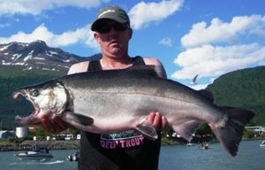 Photo of Salmon Caught by Dennis with Mepps LongCast in Alaska