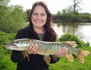 Photo of Pike Caught by Tanya with Mepps Aglia & Dressed Aglia in United Kingdom