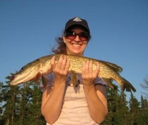 Photo of Pike Caught by Marilyn with Mepps Aglia & Dressed Aglia in Ontario