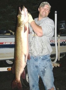 Photo of Musky Caught by Hubble  with Mepps Mepps Marabou in Wisconsin