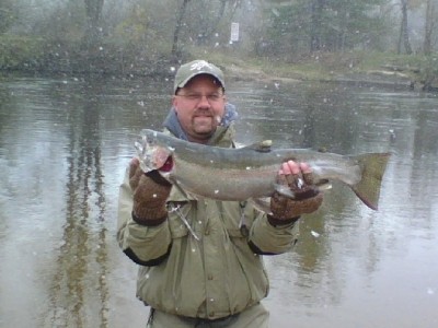 Photo of Steelhead Caught by Mark with Mepps LongCast in Michigan