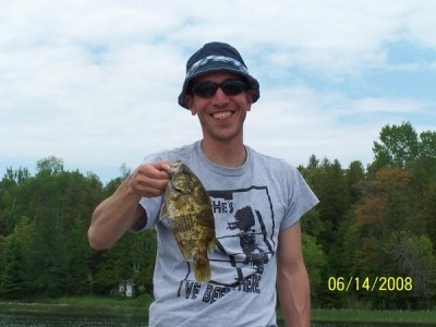 Photo of Bass Caught by Bill with Mepps Aglia & Dressed Aglia in Michigan