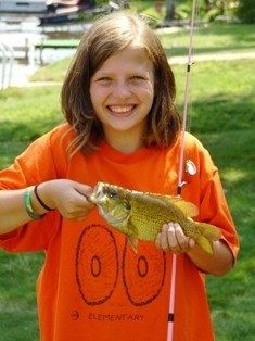 Photo of Bass Caught by Abbie with Mepps Aglia & Dressed Aglia in Michigan