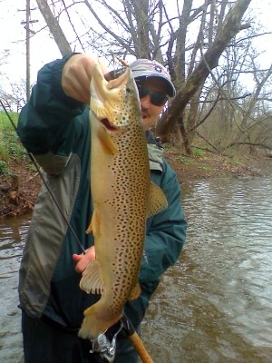 Photo of Trout Caught by Kevin with Mepps Aglia Long in Virginia