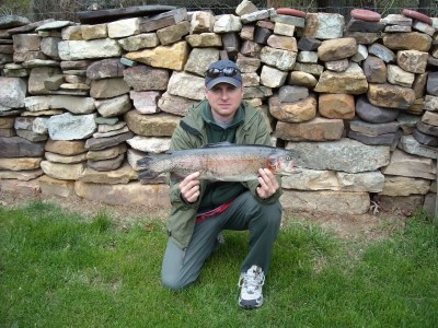 Photo of Trout Caught by Richard with Mepps Aglia Long in Virginia