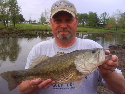 Photo of Bass Caught by Edward with Mepps Aglia & Dressed Aglia in Missouri