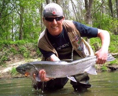 Photo of Steelhead Caught by Ted with Mepps Trophy Series in Indiana