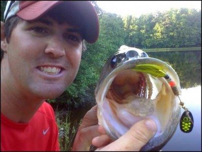 Photo of Bass Caught by Mark with Mepps Black Fury in North Carolina