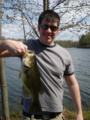 Photo of Bass Caught by Mike with Mepps Black Fury in New York