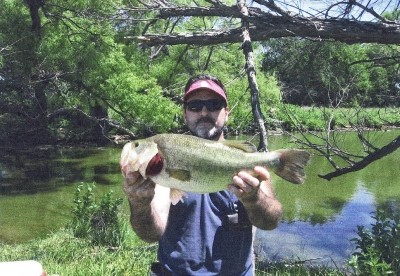Photo of Bass Caught by Johnny with Mepps Aglia Streamer in Oklahoma