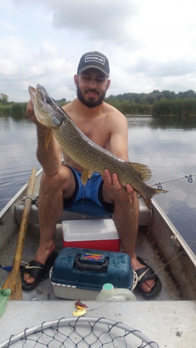 Photo of Pike Caught by James with Mepps Aglia & Dressed Aglia in Wisconsin