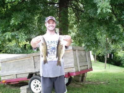 Photo of Bass Caught by Jeffrey with Mepps Aglia & Dressed Aglia in Missouri