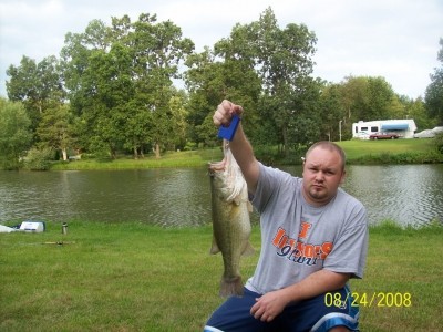 Photo of Bass Caught by Joshua with Mepps Aglia & Dressed Aglia in Illinois