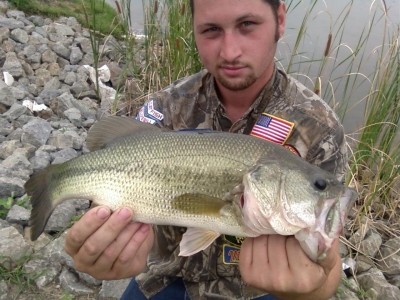 Photo of Bass Caught by Steven  with Mepps Aglia & Dressed Aglia in Indiana