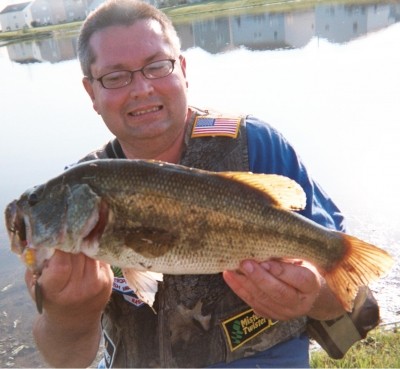 Photo of Bass Caught by Steven P. with Mepps Black Fury in Indiana