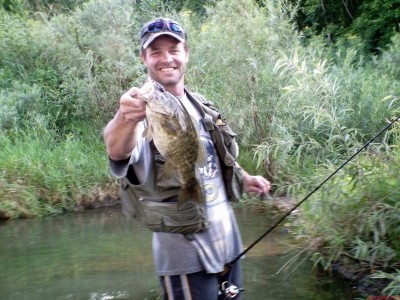 Photo of Bass Caught by Jeffrey  with Mepps Aglia Long in Missouri