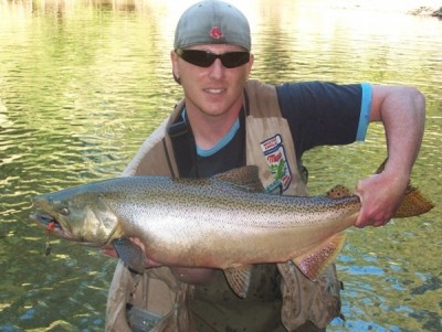 Photo of Salmon Caught by Ted with Mepps Aglia & Dressed Aglia in Indiana