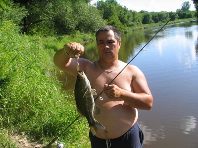 Photo of Bass Caught by Jean-Marc Normand with Mepps  in Quebec
