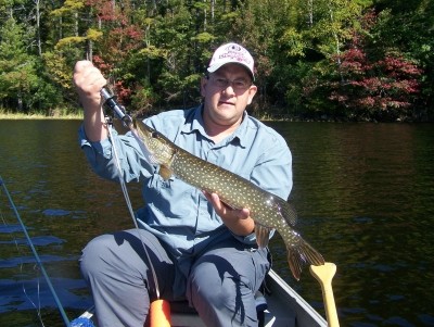 Photo of Pike Caught by Mark W with Mepps Aglia & Dressed Aglia in Maine