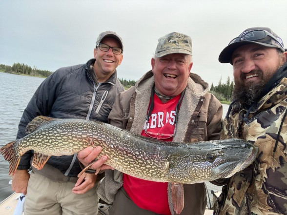 Photo of Pike Caught by Ronald with Mepps Aglia & Dressed Aglia in Manitoba