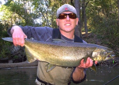 Photo of Salmon Caught by Ted with Mepps Trophy Series in Indiana