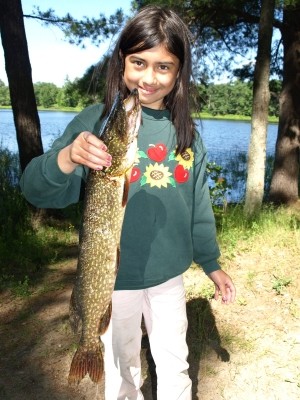 Photo of Pike Caught by Aberdine  with Mepps Black Fury in Michigan