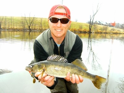 Photo of Walleye Caught by Ted with Mepps Aglia & Dressed Aglia in Wisconsin