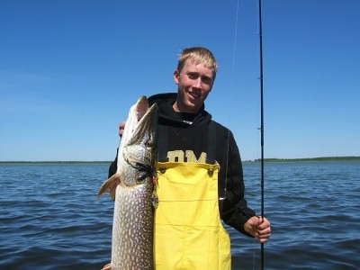 Photo of Pike Caught by Ben with Mepps Aglia Long in Northwest Territories
